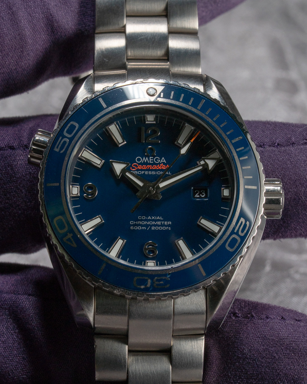 2009 Omega Seamaster Planet Ocean 600M 37.5MM Blue Dial Titanium Bracelet (232.90.38.20.03.001)