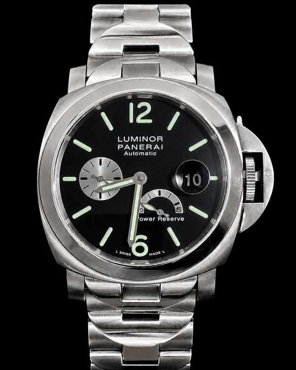Panerai Luminor Power Reserve 44MM Black Dial Titanium Bracelet (PAM00171)