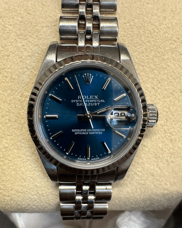 Rolex Lady-Datejust 26MM Blue Dial Jubilee Bracelet (69174)