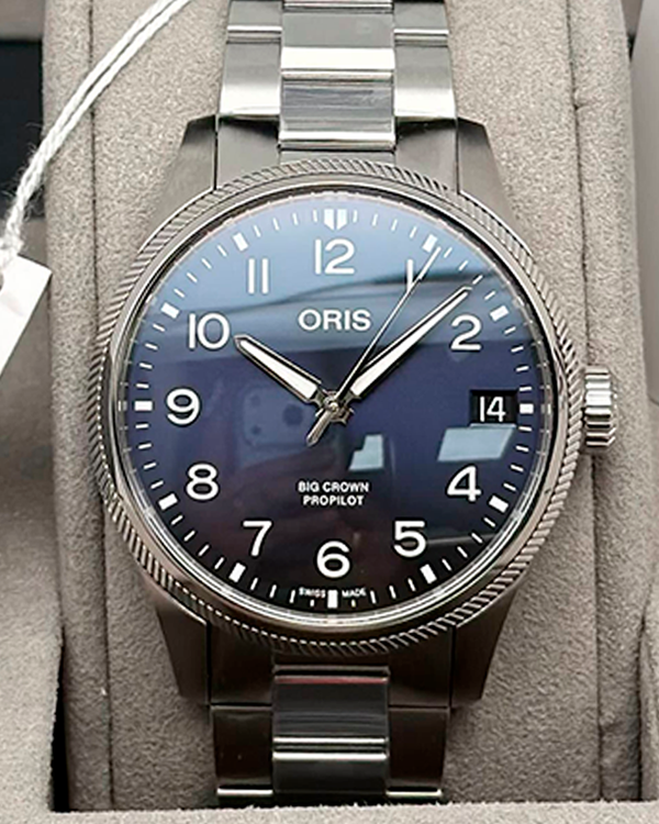 2026 Oris Big Crown 41MM Blue Dial Textile Strap (01 751 7761 4065)