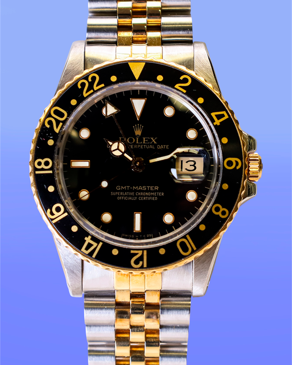 Rolex GMT-Master 40MM Black Dial Two-Tone Jubilee Bracelet (16753)