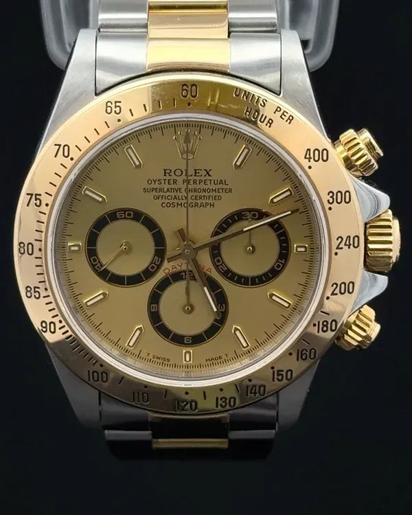 Rolex Cosmograph Daytona 40MM Champagne Dial Two-Tone Oyster Bracelet (16523)