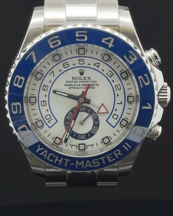 Rolex Yacht-Master II 44MM White Dial Oyster Bracelet (116680)