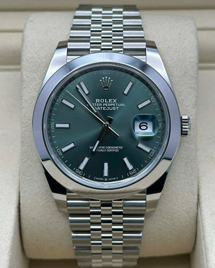 2025 Rolex Datejust 41MM Green Dial Jubilee Bracelet (126300)