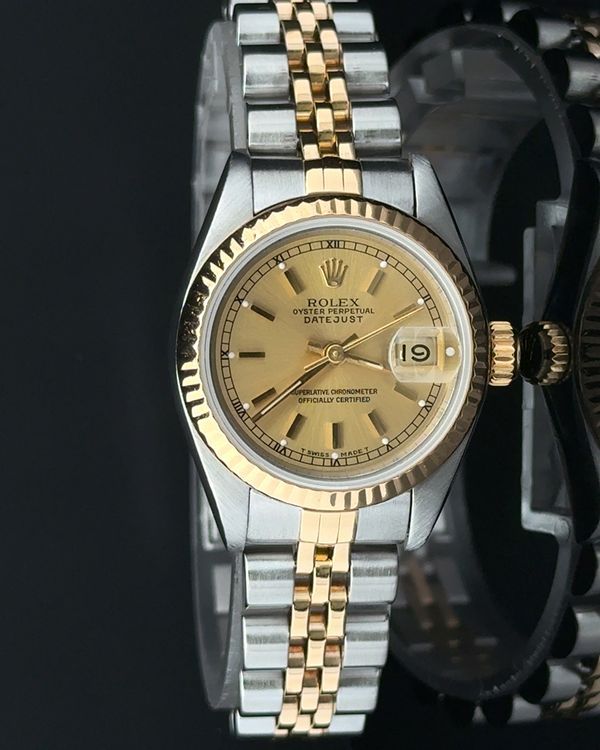 1996 Rolex Lady-Datejust 26MM Champagne Dial Two-Tone Jubilee Bracelet (69173)