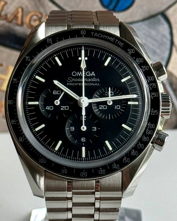 2023 Omega Speedmaster Professional Moonwatch 42MM Black Dial Steel Bracelet (310.30.42.50.01.002)