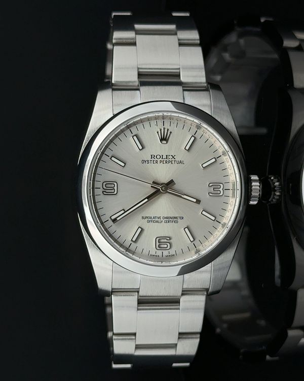 2016 (M serial) Rolex Oyster Perpetual 36MM Silver Dial Oyster Bracelet (116000)