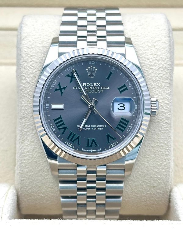 2025 Rolex Datejust "Wimbledon" 36MM Slate Dial Jubilee Bracelet (126234)