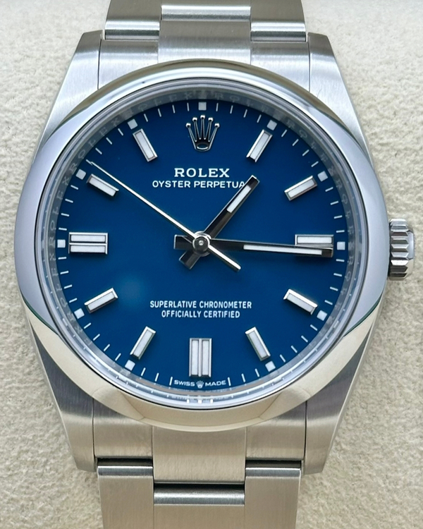 2026 Rolex Oyster Perpetual 36MM Blue Dial Oyster Bracelet (126000)