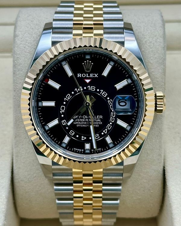 2024 Rolex Sky-Dweller 42MM Black Dial Two-Tone Jubilee Bracelet (336933)