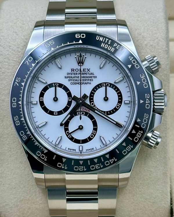 2026 Rolex Cosmograph Daytona "Panda" 40MM White Dial Oyster Bracelet (126500LN)