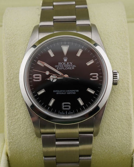 Rolex Explorer 36MM Black Dial Oyster Bracelet (114270)