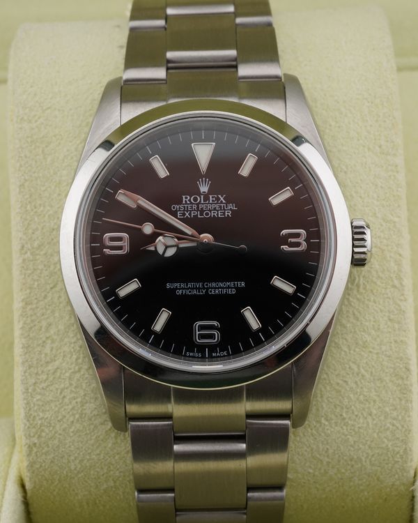 Rolex Explorer 36MM Black Dial Oyster Bracelet (114270)