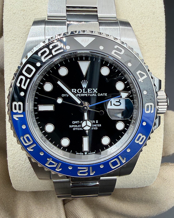 Rolex GMT-Master II "Batman" 40MM Black Dial Oyster Bracelet (126710BLNR)