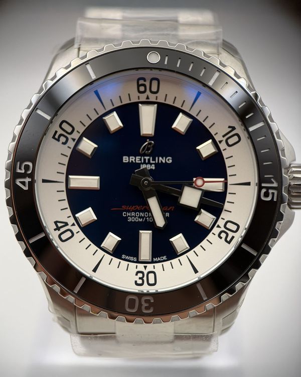 No Reserve - 2026 Breitling Superocean 44MM Blue Dial Steel Bracelet (A17376211C1A1)