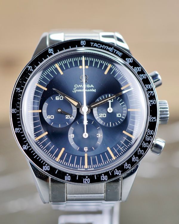 No Reserve - 2025 Omega Speedmaster Anniversary Series "The First Omega In Space" 39.7MM Blue Dial Steel Bracelet (310.30.40.50.06.001)
