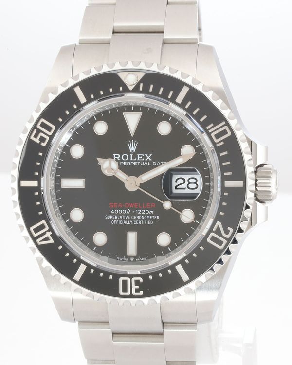 No Reserve - 2023 Rolex Sea-Dweller "Red Letters 50th Anniversary" 43MM Black Dial Oyster Bracelet (126600)