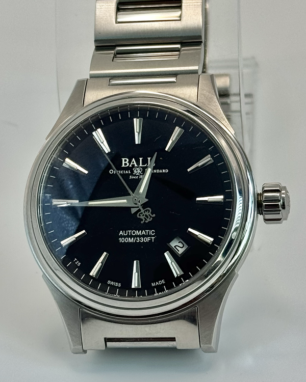 No Reserve - Ball Fireman Victory 40MM Black Dial Steel Bracelet (NM2098C-53J-BK)