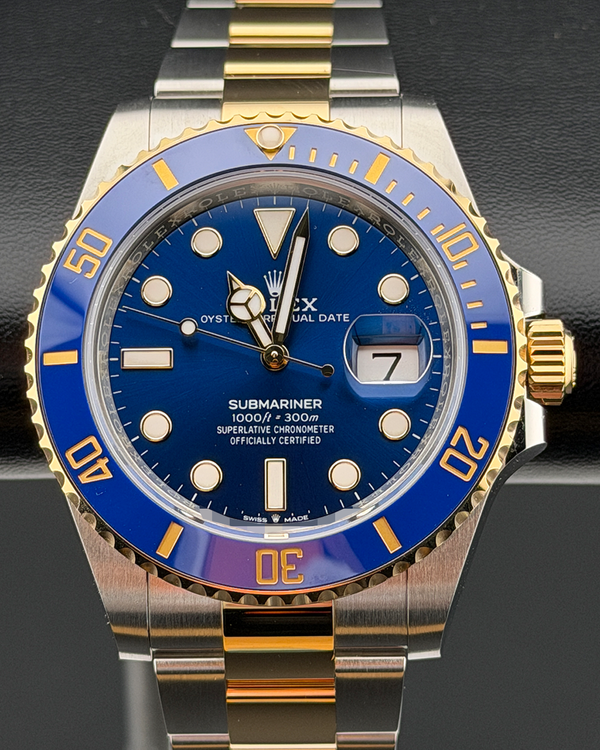 No Reserve - 2025 Rolex Submariner Date "Bluesy" 41MM Blue Dial Two-Tone Oyster Bracelet (126613LB)