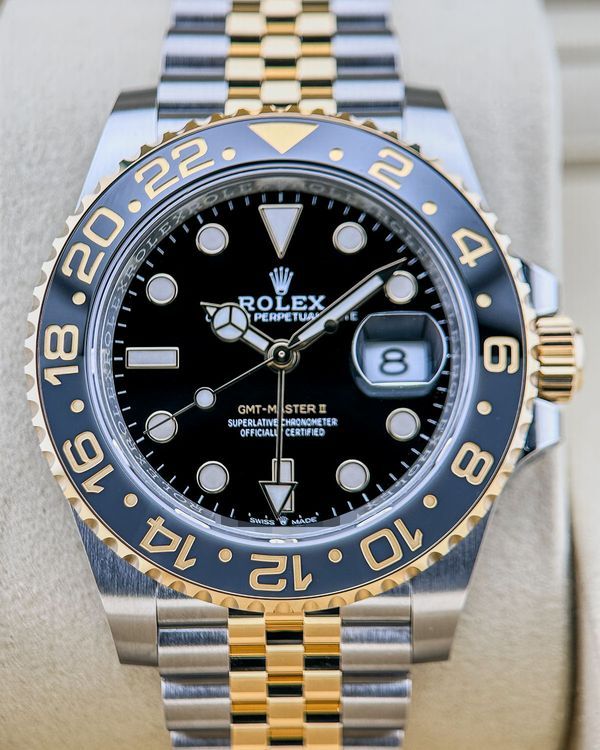 No Reserve - 2026 Rolex GMT-Master II "Bumblebee" 40MM Black Dial Two-Tone Jubilee Bracelet (126713GRNR)