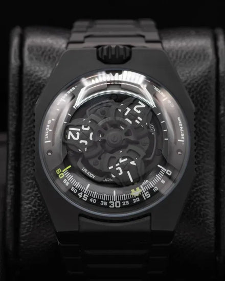 2023 Urwerk UR-100v Satellite 43MM Black Dial Titanium Bracelet (UR-100v)
