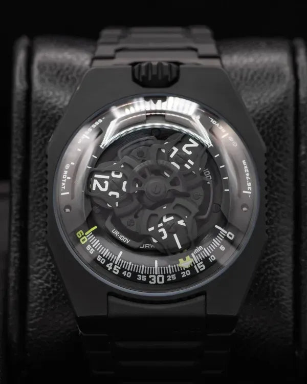 2023 Urwerk UR-100v Satellite 43MM Black Dial Titanium Bracelet (UR-100v)