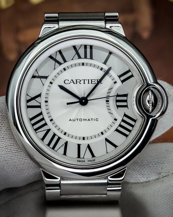 2021 Cartier Ballon Bleu 36MM Silver Dial Steel Bracelet (WSBB0048)