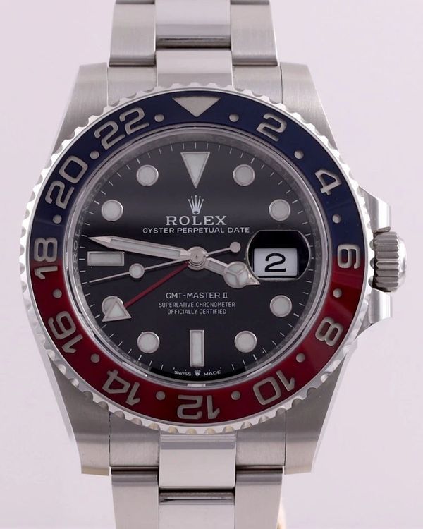2023 Rolex GMT-Master "Pepsi" 40MM Black Dial Oyster Bracelet (126710BLRO-0002)