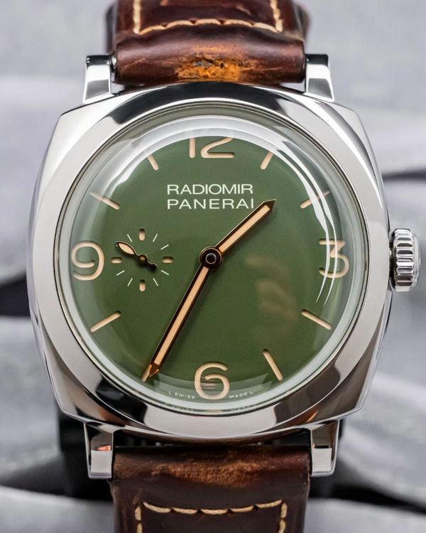 Panerai Radiomir 45MM Green Dial Leather Strap (PAM00995)