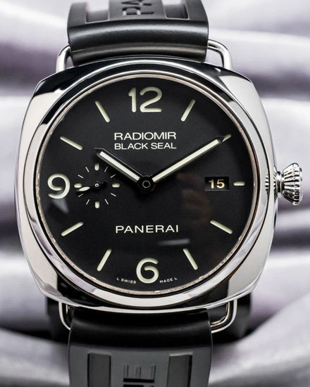 2018 Panerai Radiomir Black Seal 3 Days 45MM Black Dial Rubber Strap (PAM00388)