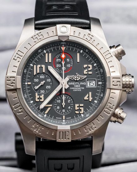 2018 Breitling Avenger Bandit 45mm Grey Dial Rubber Strap (E1338310/M534)