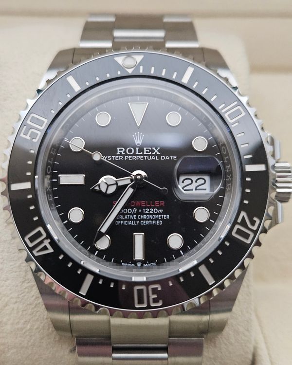 2023 Rolex Sea-Dweller "Red" 50th Anniversary 43MM Black Dial Oyster Braceley (126600)