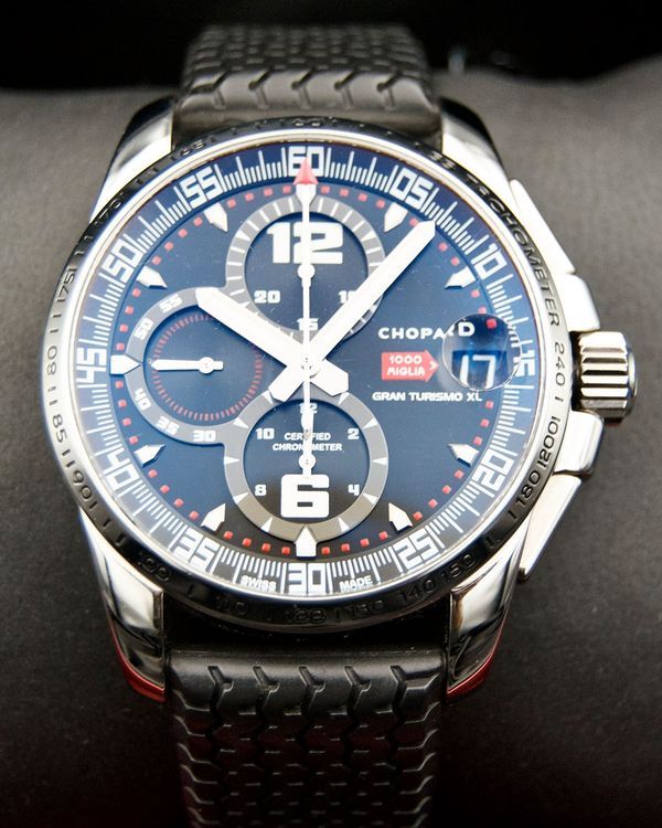 2012 Chopard Mille Miglia Gran Turismo XL Chrono 44MM Black Dial Rubber Strap (158459-3001)