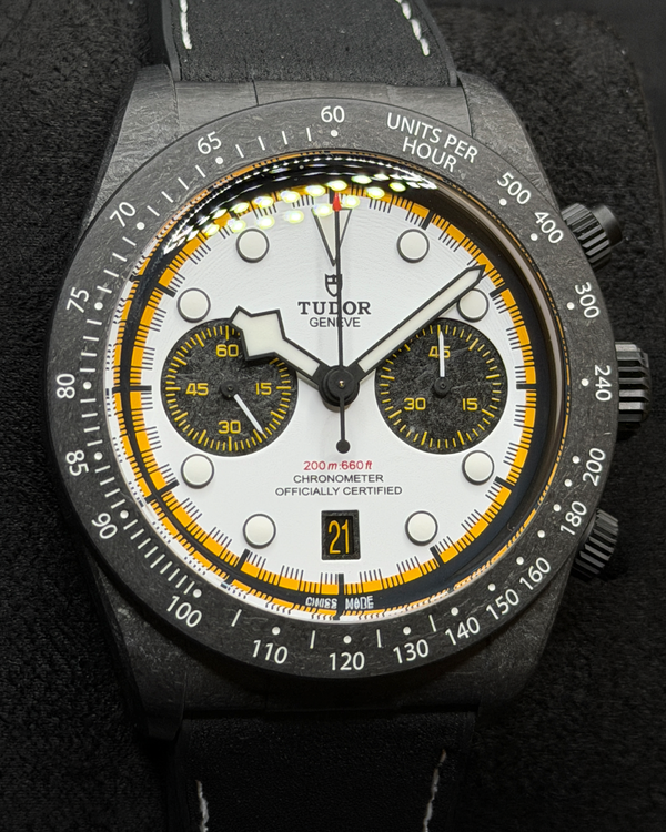 Tudor Black Bay Chrono "Carbon 26" L.E. 42MM White Dial Rubber Strap (79377KN)