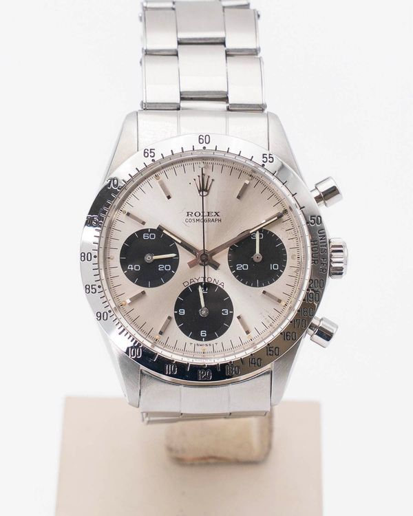 Rolex Cosmograph Daytona 36MM Silver "Panda" Dial Oyster Bracelet (6239)