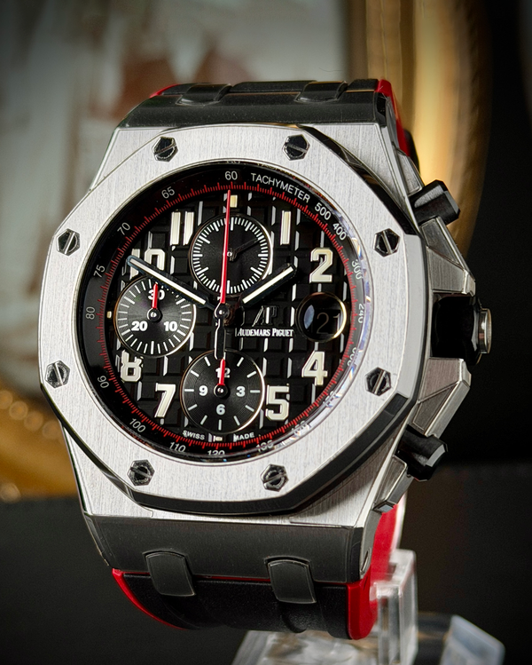 2015 Audemars Piguet Royal Oak Offshore "Vampire" 42MM Black Dial Rubber Strap (26470ST.OO.A101CR.01)