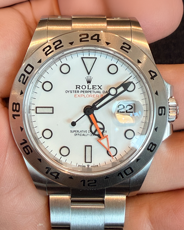 2023 Rolex Explorer II "Polar" 42MM White Dial Oyster Bracelet (226570)