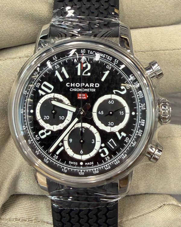 2026 Chopard Mille Miglia Classic Chronograph 40.5MM Black Dial Rubber Strap (168619-3001)