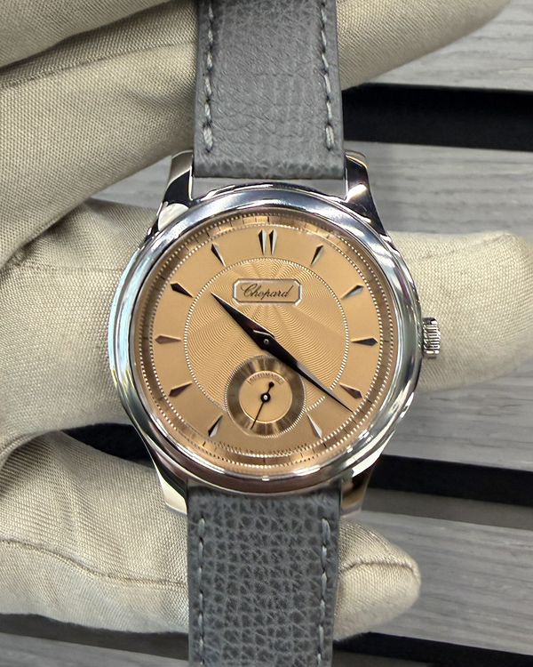 2026 Chopard L.U.C. 36.5MM Salmon Dial Leather Strap (168860-3003)