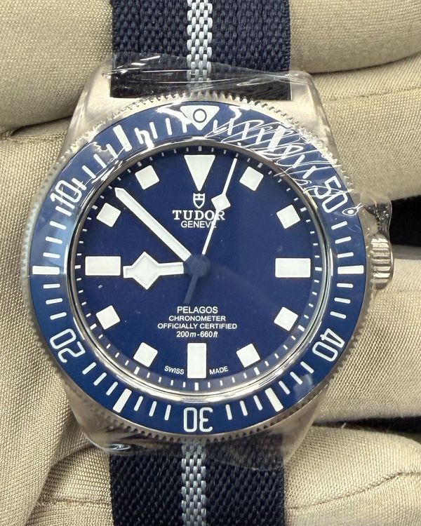 2026 Tudor Pelagos FXD 42MM Blue Dial Textile Strap (25707B/25)