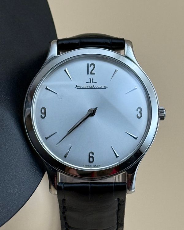 Jaeger-LeCoultre Master Control Ultra Thin 34MM Silver Dial Leather Strap (145.8.79)