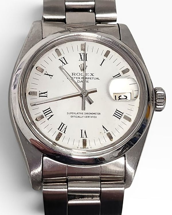 Rolex Oyster Perpetual Date 34MM White Dial Oyster Bracelet (1500)