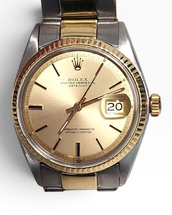 Rolex Datejust 36MM Gold Dial Two-Tone Oyster Bracelet (1601)