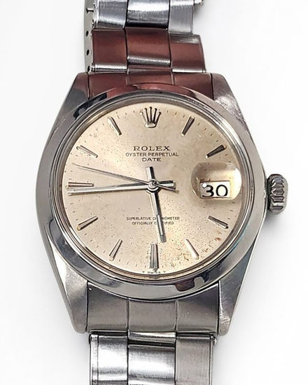 1969 Rolex Oyster Perpetual Date 34MM Silver Dial Oyster Bracelet (1500)