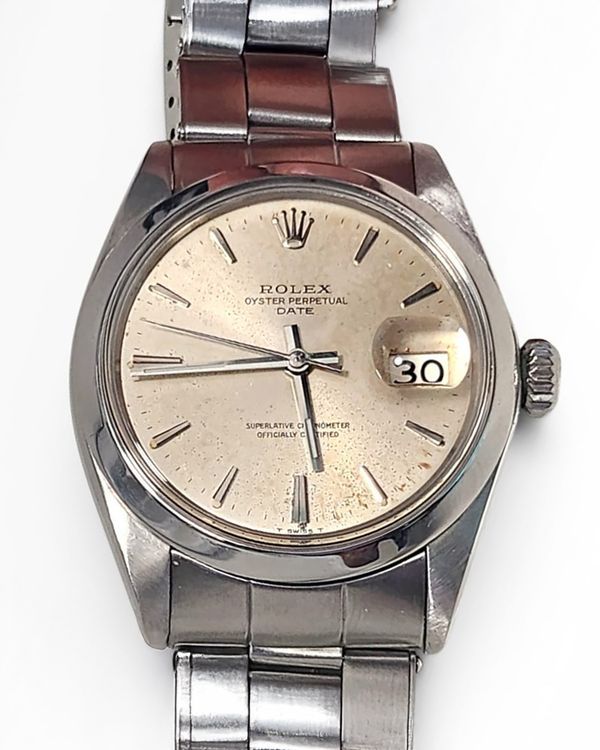 1969 Rolex Oyster Perpetual Date 34MM Silver Dial Oyster Bracelet (1500)