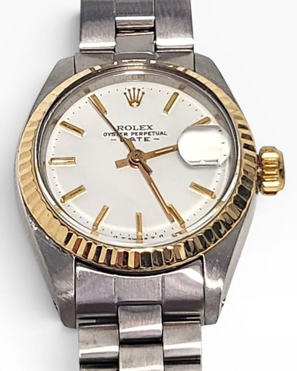 Rolex Oyster Perpetual Lady Date 26MM Silver Dial Oyster Bracelet (6917)