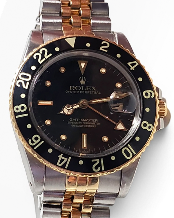 Rolex GMT-Master 40MM Black Dial Two-Tone Jubilee Bracelet (16753)