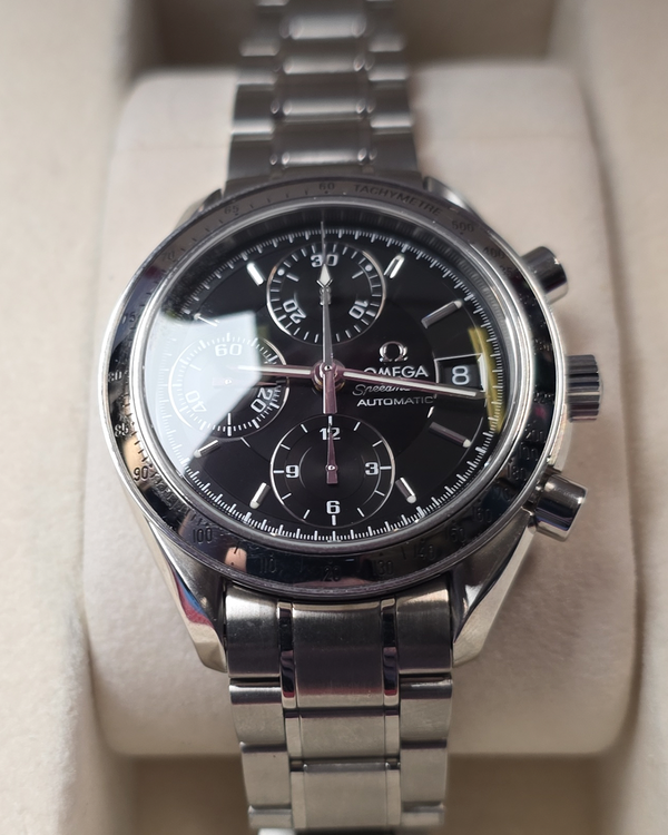 Omega Speedmaster Date 39MM Black Dial Steel Bracelet (3513.50.00)