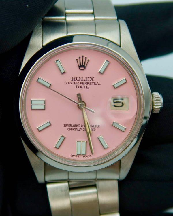Rolex Perpetual Lady Date 34MM Aftermarket Pink Dial Oyster Bracelet (6694)
