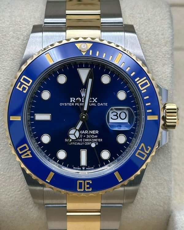 2021 Rolex Submariner Date "Bluesy" 41MM Blue Dial Two-Tone Oyster Bracelet (126613LB)